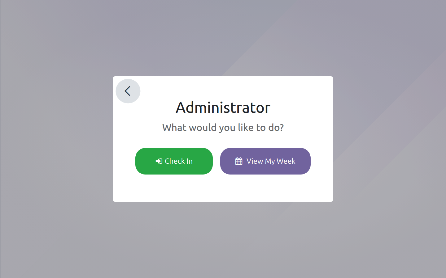 Kiosk Action Chooser