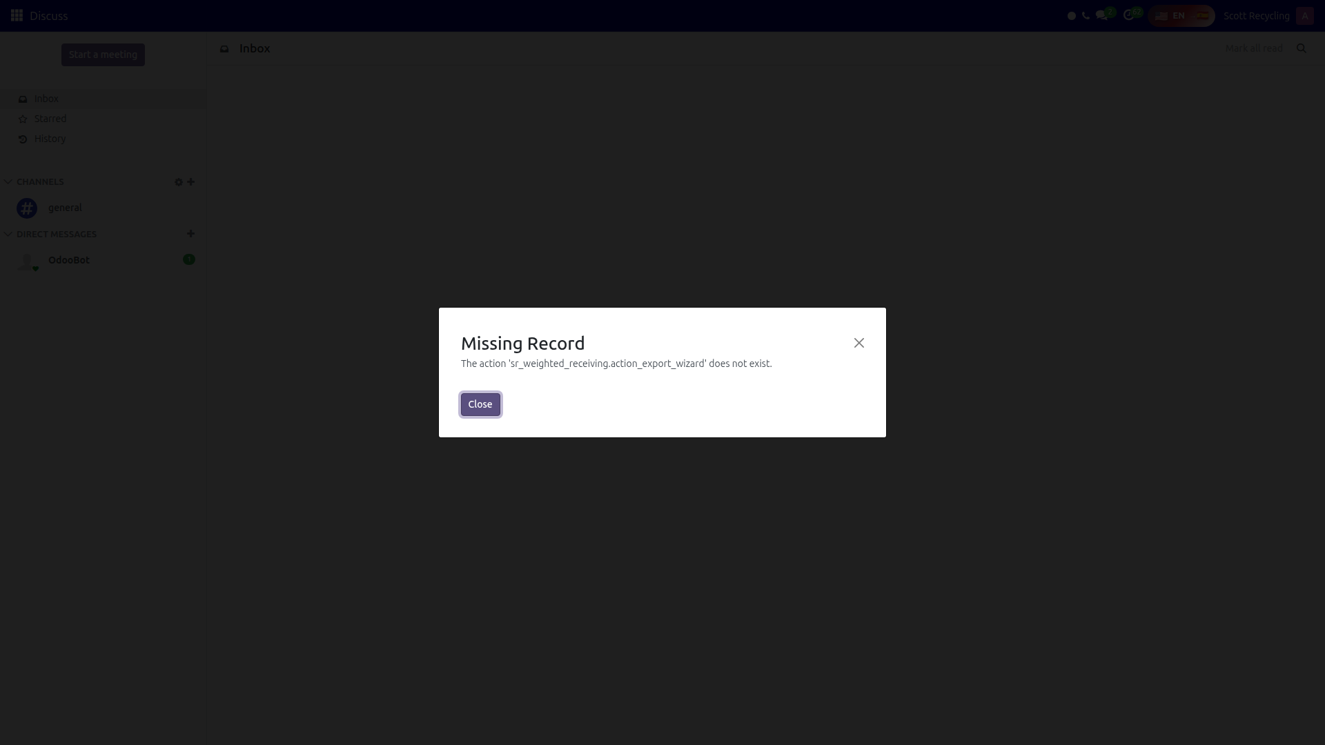 Export wizard